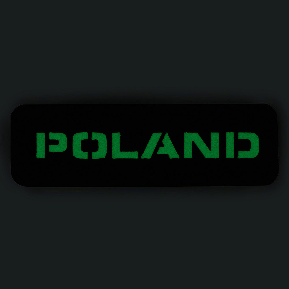 Patch drapel Polonia M-Tac - Ranger Green/GID Laser Cut