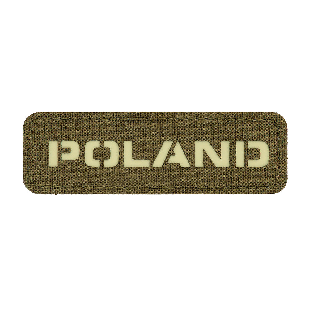 Patch drapel Polonia M-Tac - Ranger Green/GID Laser Cut