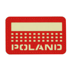 Patch Drapel Polonia M-Tac – Roșu/GID Laser Cut, GID