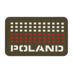 Patch Drapel Polonia M-Tac – Verde Ranger/Alb/Roșu Laser Cut
