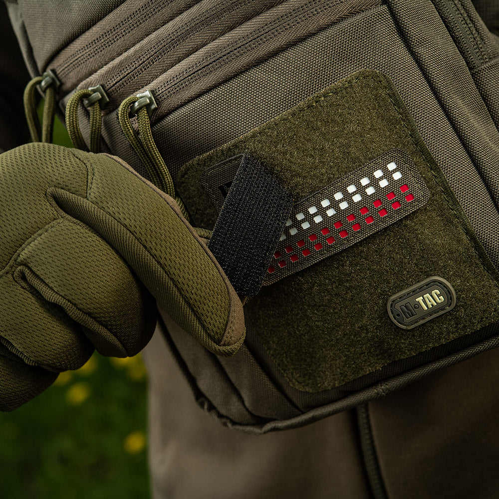 Patch drapel Polonia M-Tac - Verde Ranger/Negru Laser Cut
