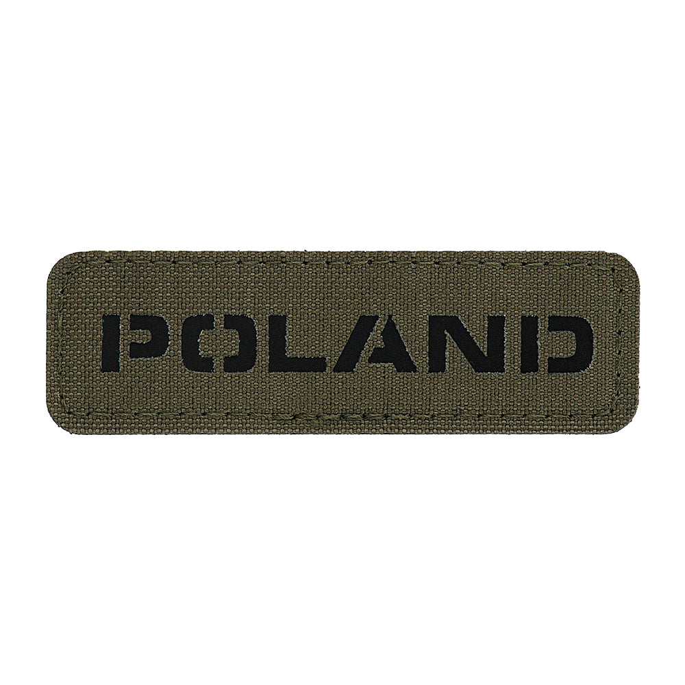 Patch drapel Polonia M-Tac - Verde Ranger/Negru Laser Cut