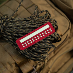 Patch Drapel Românesc Laser Cut M-Tac - Roșu/GID Fosforescent