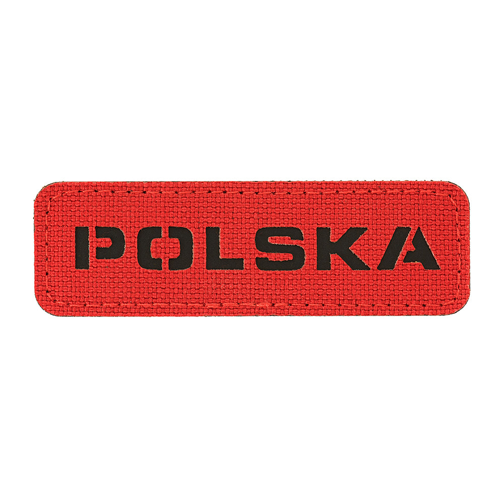 Patch drapel România 25x80 M-Tac - Roșu/Negru, Laser Cut