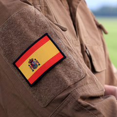 Patch Drapel Spania Tesut - Fidelitate Detaliu Maximă