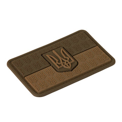 Patch Drapel Ucraina cu Stemă 3D M-Tac - Coyote, Velcro