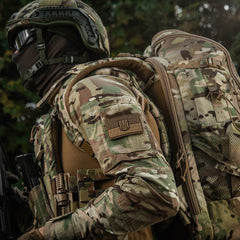 Patch Drapel Ucraina cu Stemă 3D M-Tac - Coyote, Velcro