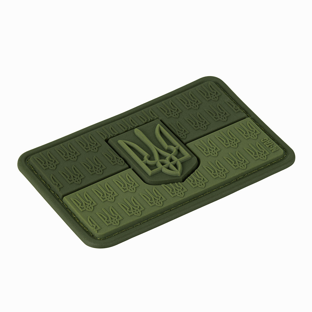 Patch Drapel Ucraina cu Stemă 3D M-Tac - Olive, Velcro