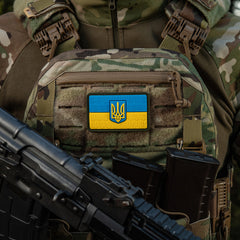 Patch Drapel Ucraina cu Stemă M-Tac - PVC Relief