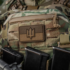 Patch Drapel Ucraina cu Trident ZSU M-Tac - Coyote