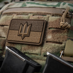 Patch Drapel Ucraina cu Trident ZSU M-Tac - Coyote