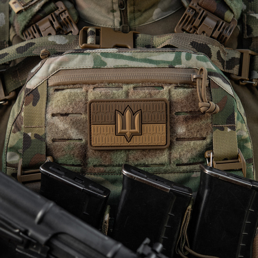 Patch Drapel Ucraina cu Trident ZSU M-Tac - Coyote