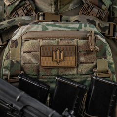 Patch Drapel Ucraina cu Trident ZSU M-Tac - Coyote