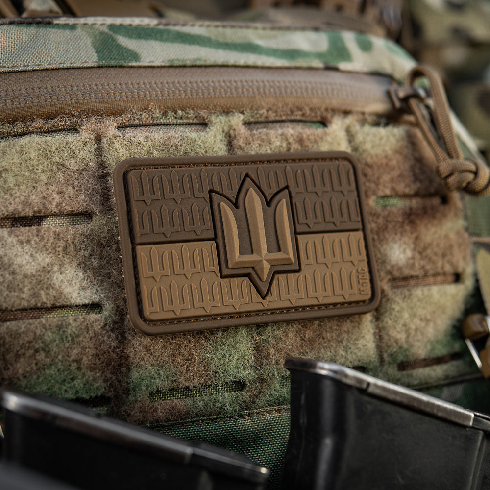 Patch Drapel Ucraina cu Trident ZSU M-Tac - Coyote