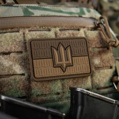 Patch Drapel Ucraina cu Trident ZSU M-Tac - Coyote