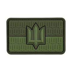 Patch Drapel Ucraina cu Trident ZSU M-Tac - Olive