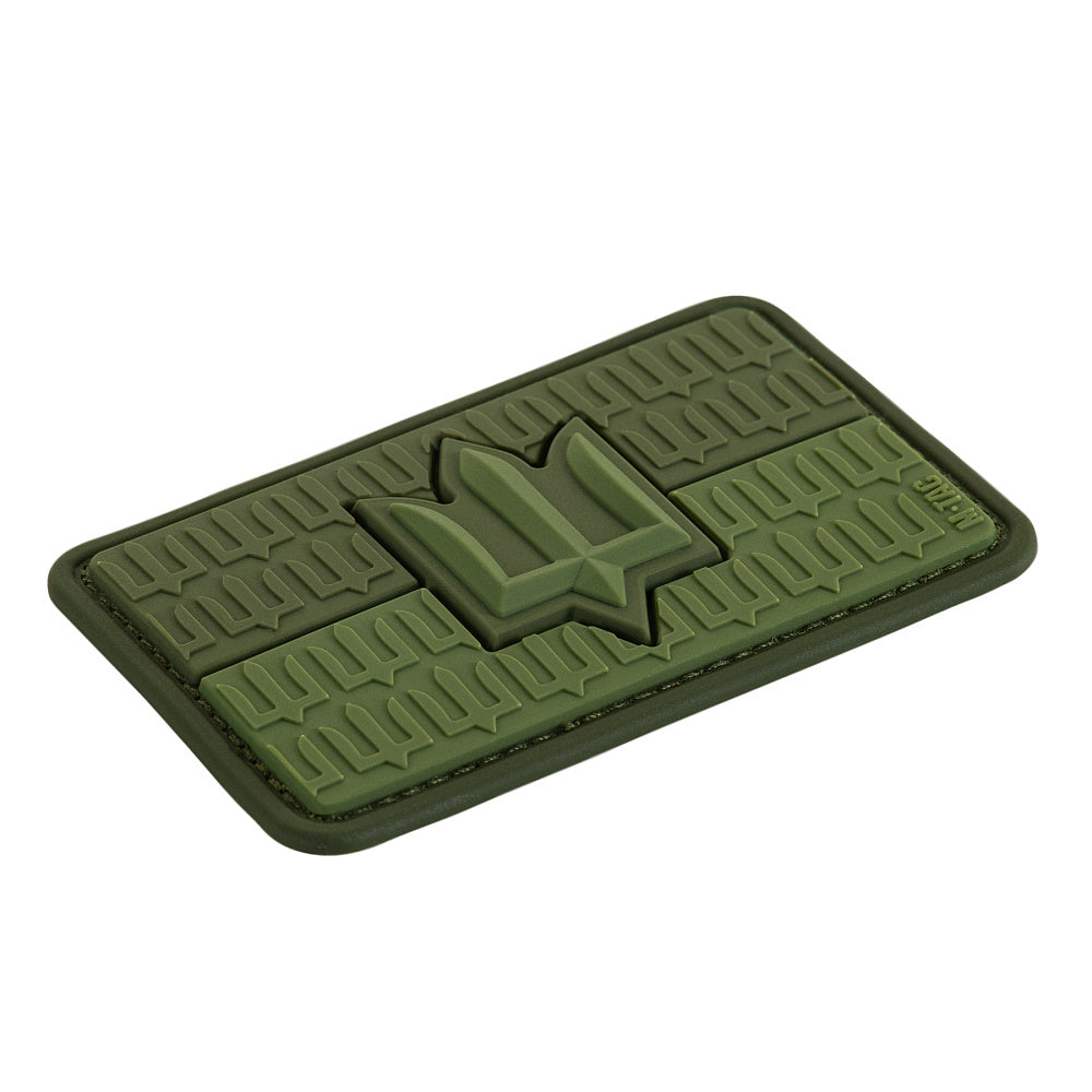 Patch Drapel Ucraina cu Trident ZSU M-Tac - Olive