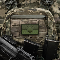 Patch Drapel Ucraina cu Trident ZSU M-Tac - Olive