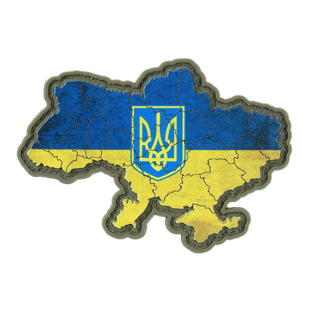 Patch Drapel Ucraina M-Tac - Stema Națională și Hartă