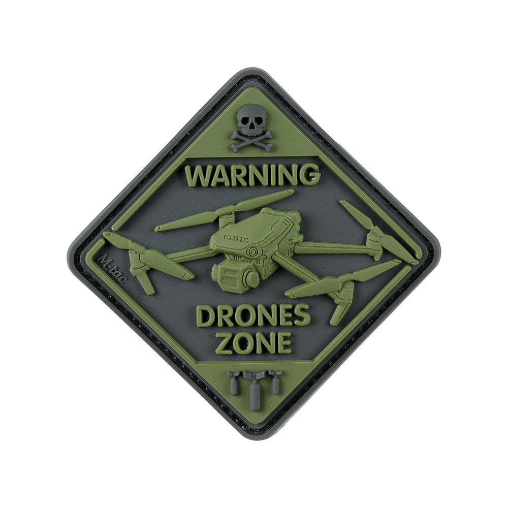 Patch Drone Zone M-Tac - Olive, avertisment pentru inamic