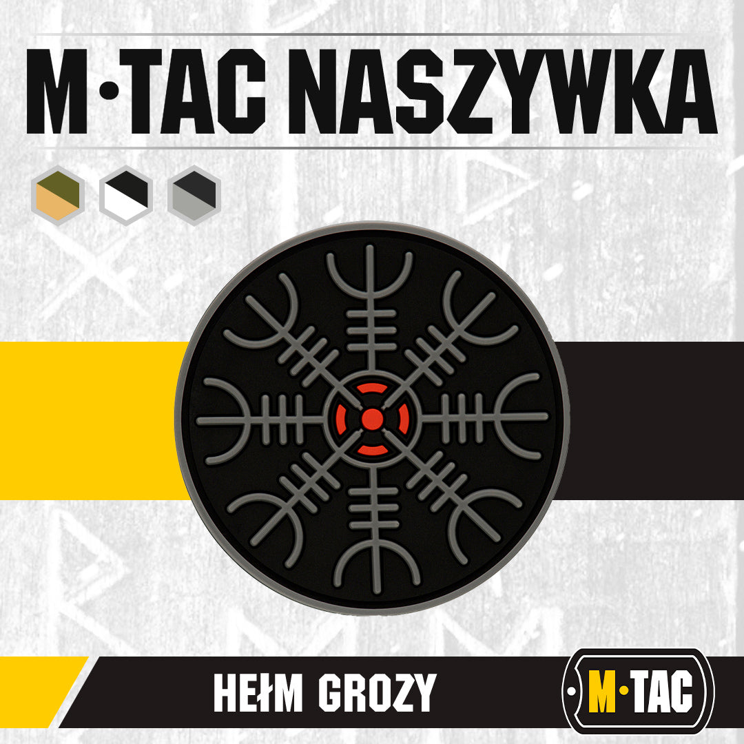 Patch Egeshelm PVC M-Tac - Black/Grey, Helmul Terorii 3D