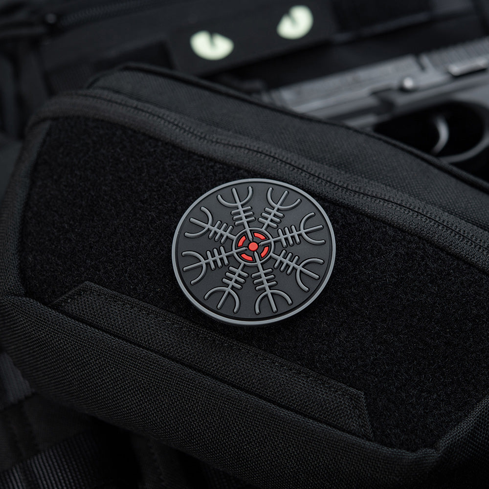 Patch Egeshelm PVC M-Tac - Black/Grey, Helmul Terorii 3D