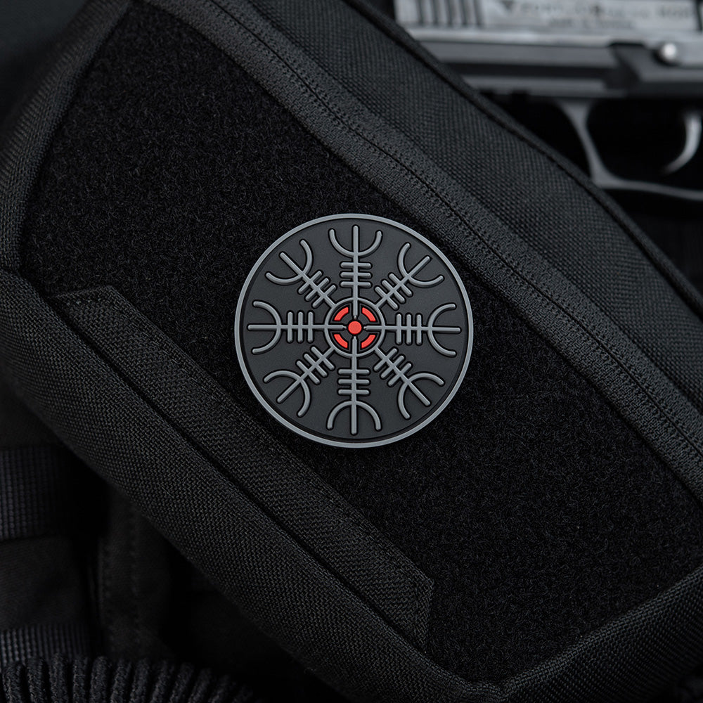 Patch Egeshelm PVC M-Tac - Black/Grey, Helmul Terorii 3D