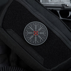 Patch Egeshelm PVC M-Tac - Black/Grey, Helmul Terorii 3D