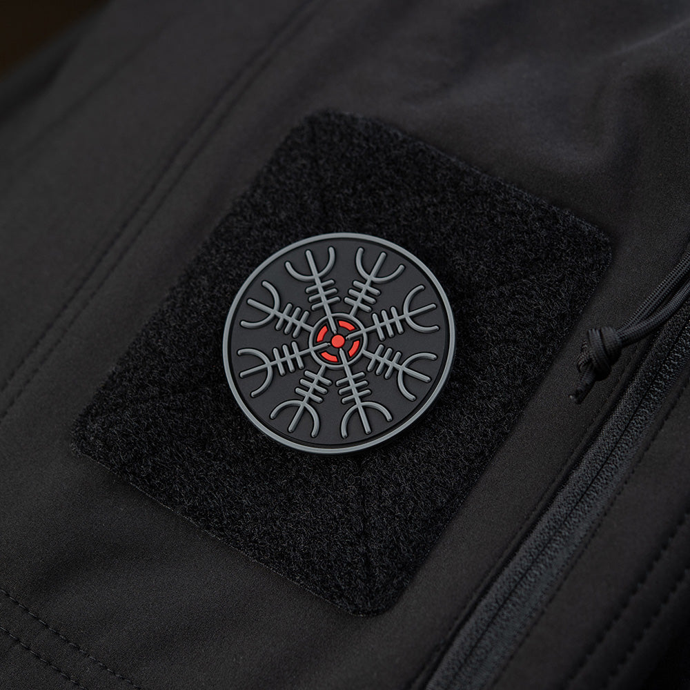 Patch Egeshelm PVC M-Tac - Black/Grey, Helmul Terorii 3D