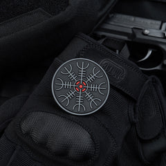 Patch Egeshelm PVC M-Tac - Black/Grey, Helmul Terorii 3D