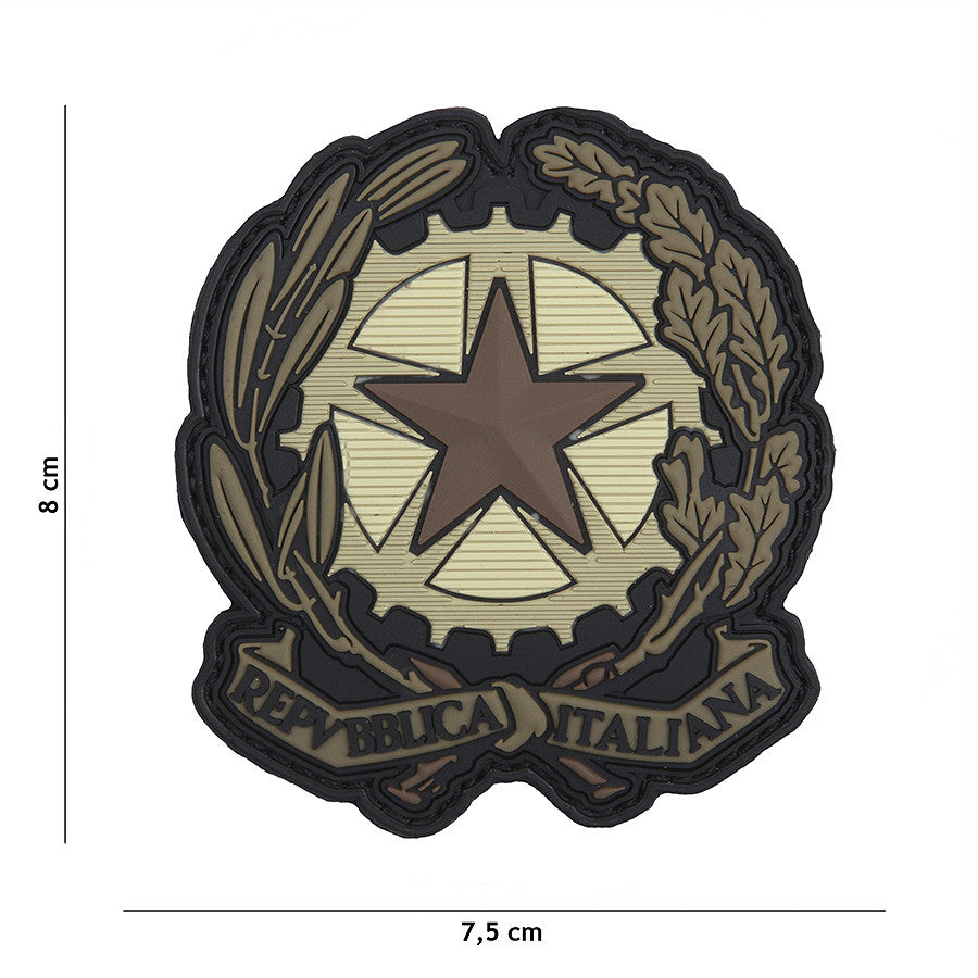 Patch Embleem 3D Stea Italiană Maro - Afirmă-ți Identitatea Tactică