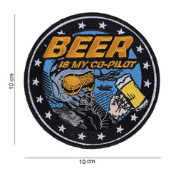 Patch Emblema "Beer is my Co-pilot" - Exprimă-ți Atitudinea Tactică
