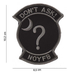 Patch Emblema stof don't ask #5063 Diversen - Afirmă Discreție și Putere