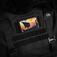 Patch Expediție M-Tac 80x50mm - Curaj și Anduranță Negru