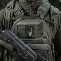 Patch Fața Războiului M-Tac - Black/Olive (Velcro)