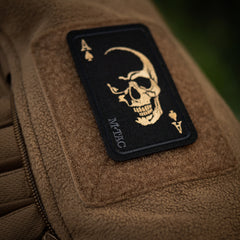 Patch Face of War M-Tac - Craniul Curajului, Negru/Portocaliu