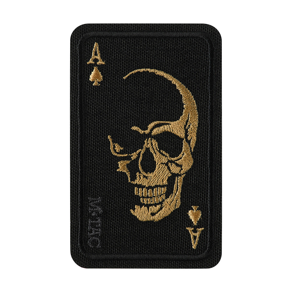 Patch Face of War M-Tac - Craniul Curajului, Negru/Portocaliu