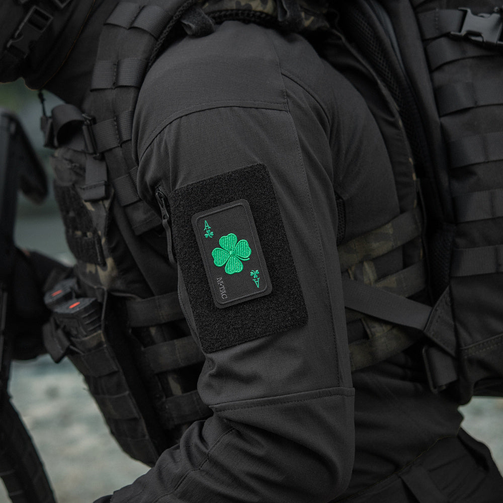 Patch „Foarte Norocos” M-Tac - Trifoi Brodat Noroc