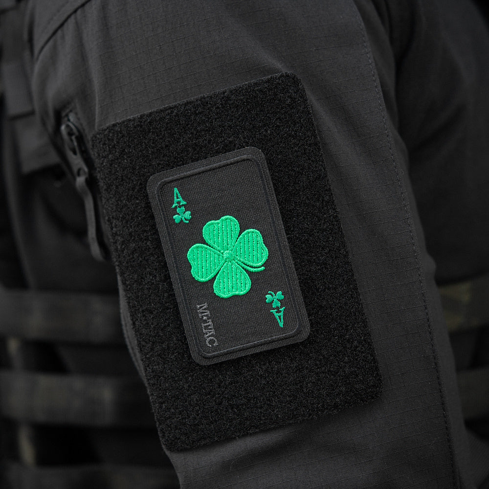 Patch „Foarte Norocos” M-Tac - Trifoi Brodat Noroc