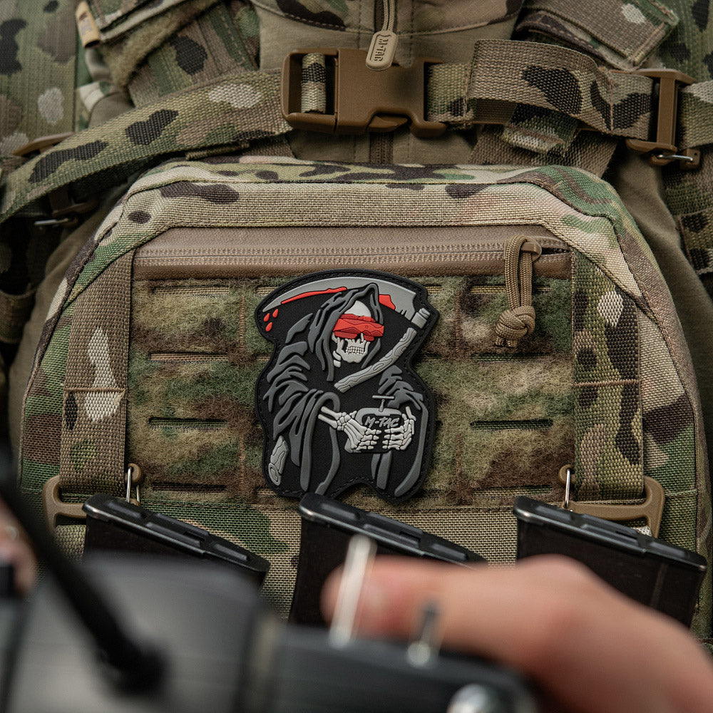 Patch FPV Operator M-Tac - Negru/Gri PVC cu Velcro