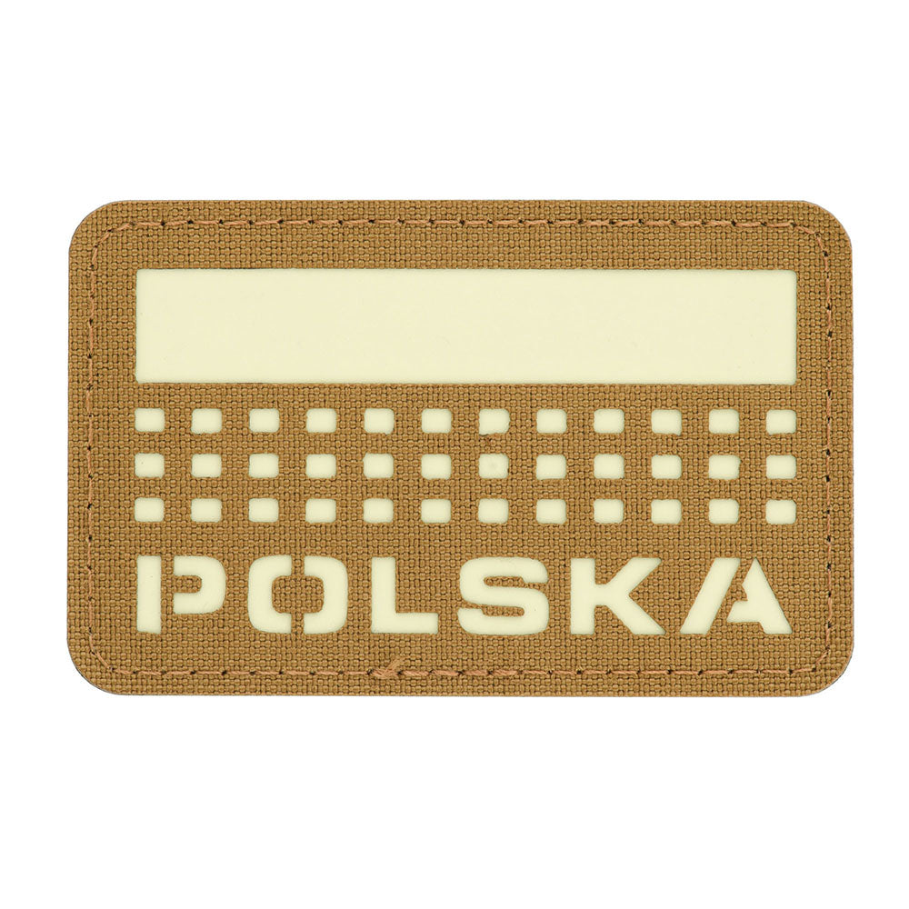 Patch Identificare Laser Cut Polska M-Tac - Coyote GID Fosforescent