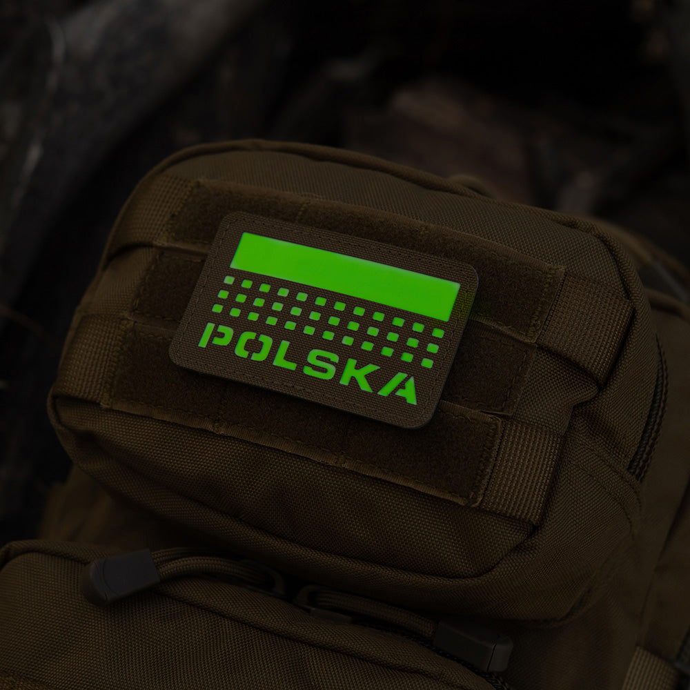 Patch Identificare Laser Cut Polska M-Tac - Coyote GID Fosforescent