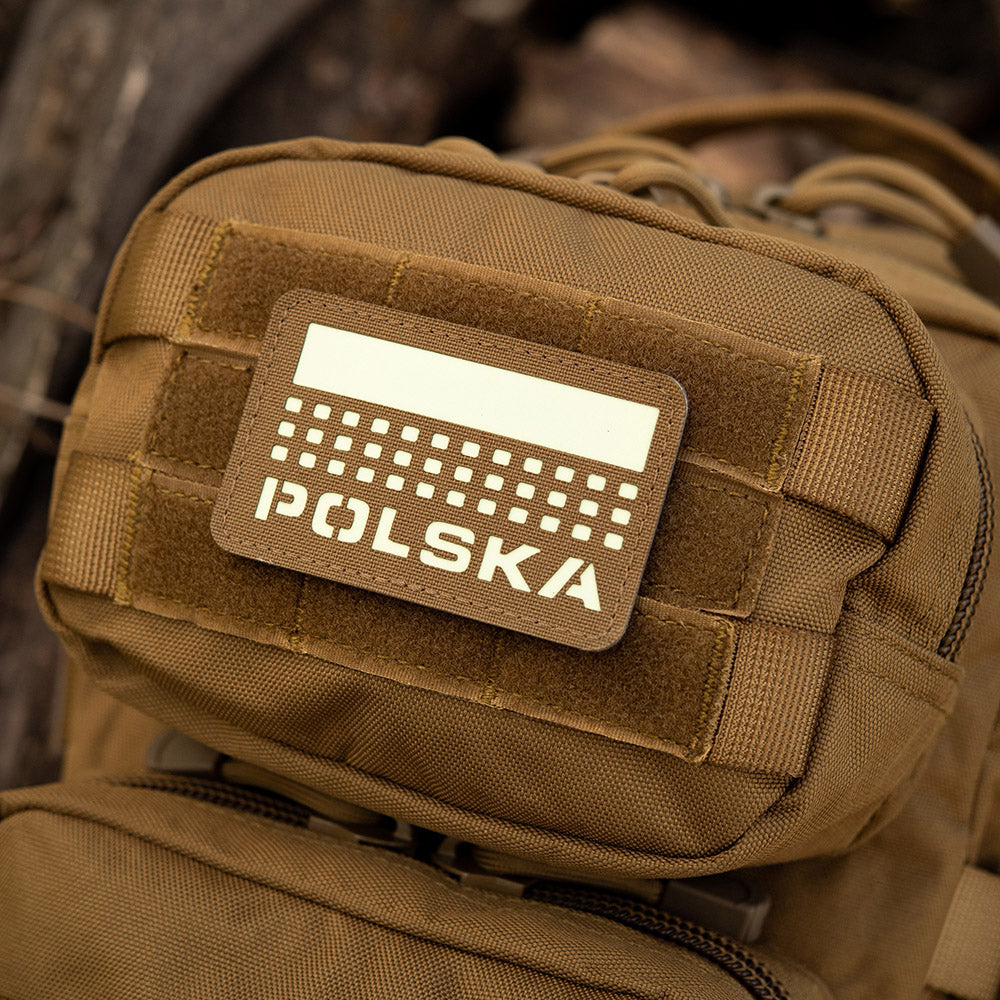 Patch Identificare Laser Cut Polska M-Tac - Coyote GID Fosforescent