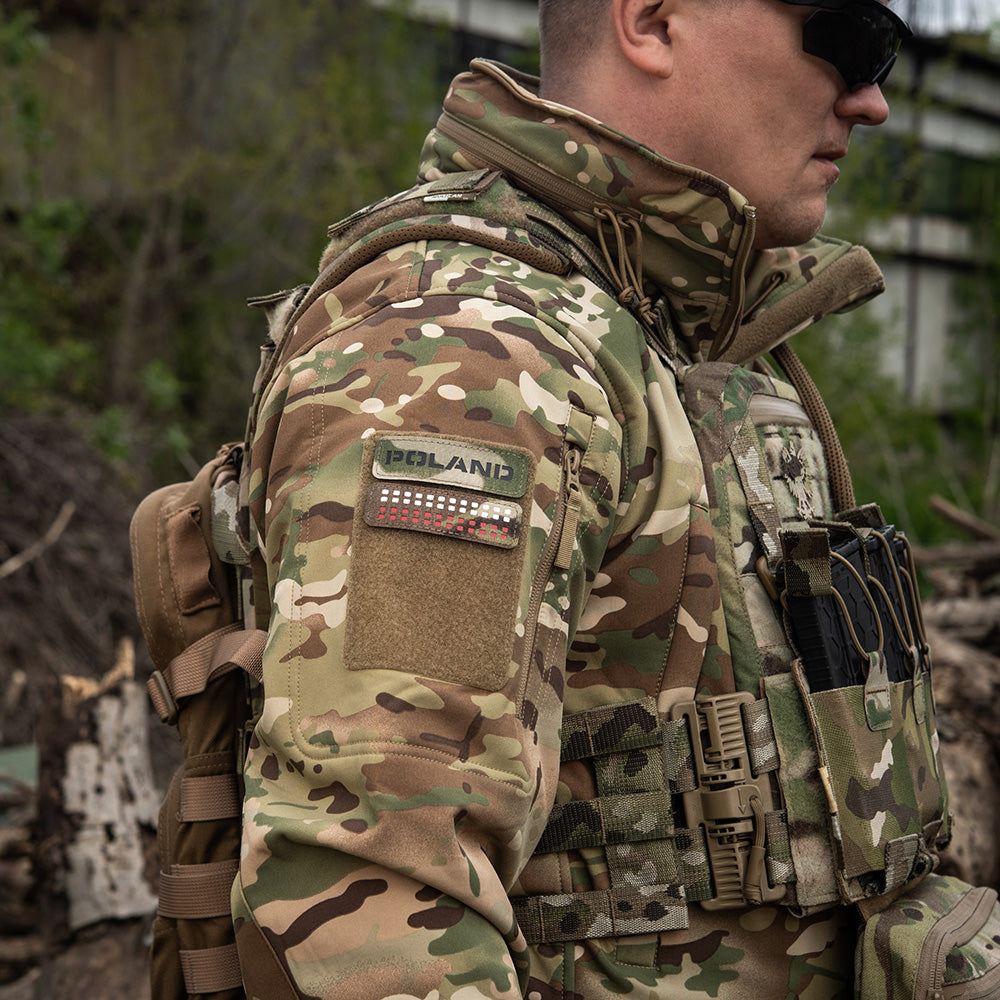 Patch Identificare M-Tac Polonia Laser Cut - Multicam/Negru