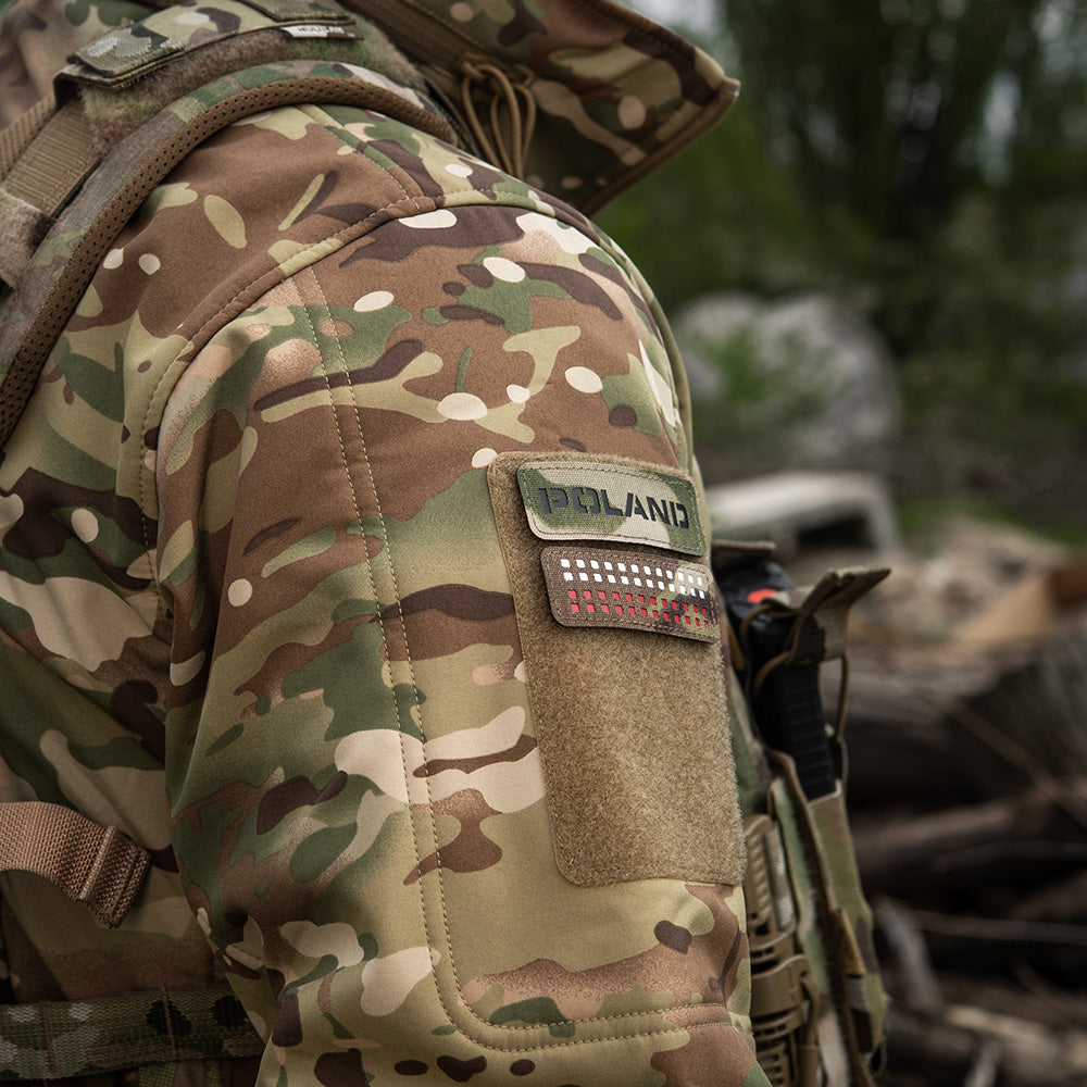 Patch Identificare M-Tac Polonia Laser Cut - Multicam/Negru