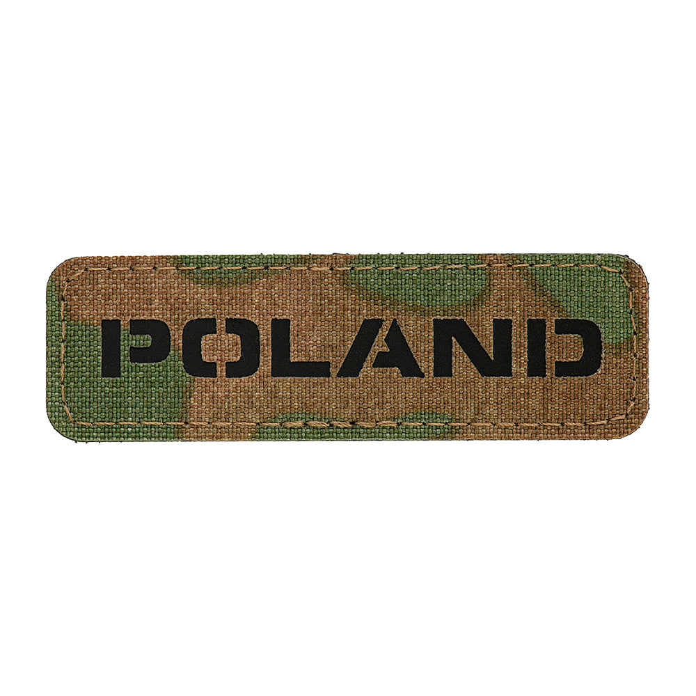 Patch Identificare M-Tac Polonia Laser Cut - Multicam/Negru