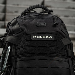 Patch Identificare M-Tac Polska Laser Cut - Negru/Fosforescent