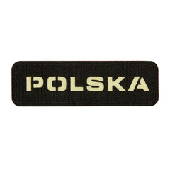 Patch Identificare M-Tac Polska Laser Cut - Negru/Fosforescent