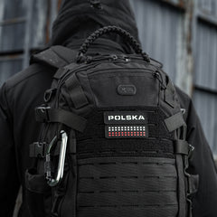 Patch Identificare M-Tac Polska Laser Cut - Negru/Fosforescent