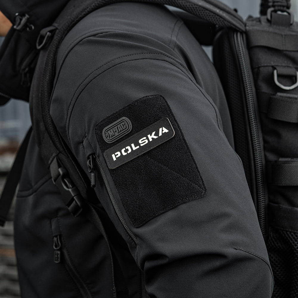 Patch Identificare M-Tac Polska Laser Cut - Negru/Fosforescent